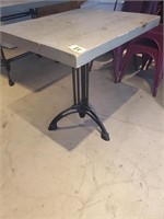 Wood Top Dining Tables w/ Decorative Base 24"