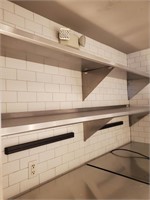 84" x 16" Stainless Steel Wall Shelves