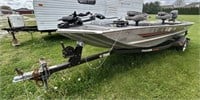 1989 Bass Tracker PF16 Special with trailer