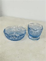 2pc blue glassware