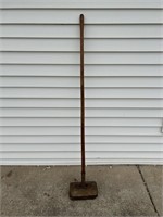 Antique Chicago Brush Co Weighted Broom