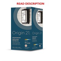 Origin 21 3.66-in Black Outdoor Wall Light