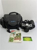 Canon AE-1 Camera With Lens and Ambico Camera Bag