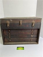 Wooden Antique Mechanist Tool Box