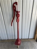 Antique Red Jacket Water pump