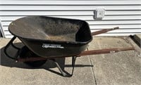 True Temper wheelbarrow - with flat tire
