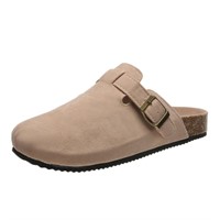 R7345  BERANMEY Suede Clogs  Mules Arch Support