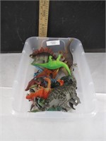 tub of dinosaurs