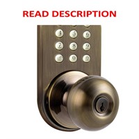 $52  Keyless Antique Brass Entry Door Knob