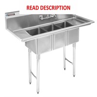$729  DuraSteel Sink  3 Compartment  10x14x10