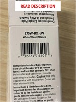 $14  Eaton 15A SP/3-Way Light Switch  White