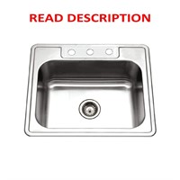 $102  21 Stainless Steel Kitchen Sink  3-Hole  8D