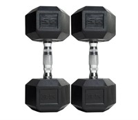 CAP Barbell Coated Hex Dumbbell Weights, Pair
