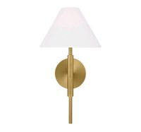 Porteau 1-light Satin Brass Wall Sconce