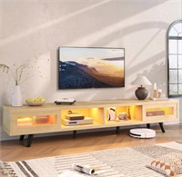 Bestier Mid Century Modern TV Stand for 75 inch TV