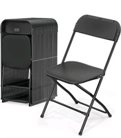 20 Pack Black Plastic Folding Chair