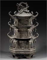 Bronze pagoda of Qing Dynasty