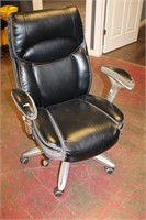 Serta Black Leather Adjustable Office Chair
