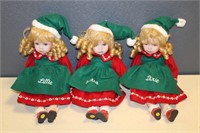 Vintage Christmas Dolls 17"