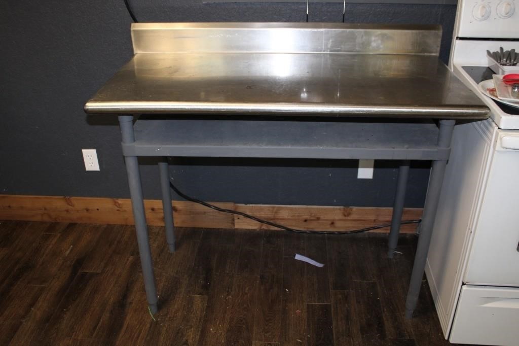 Stainless Table 36 1/2 x 48 X41