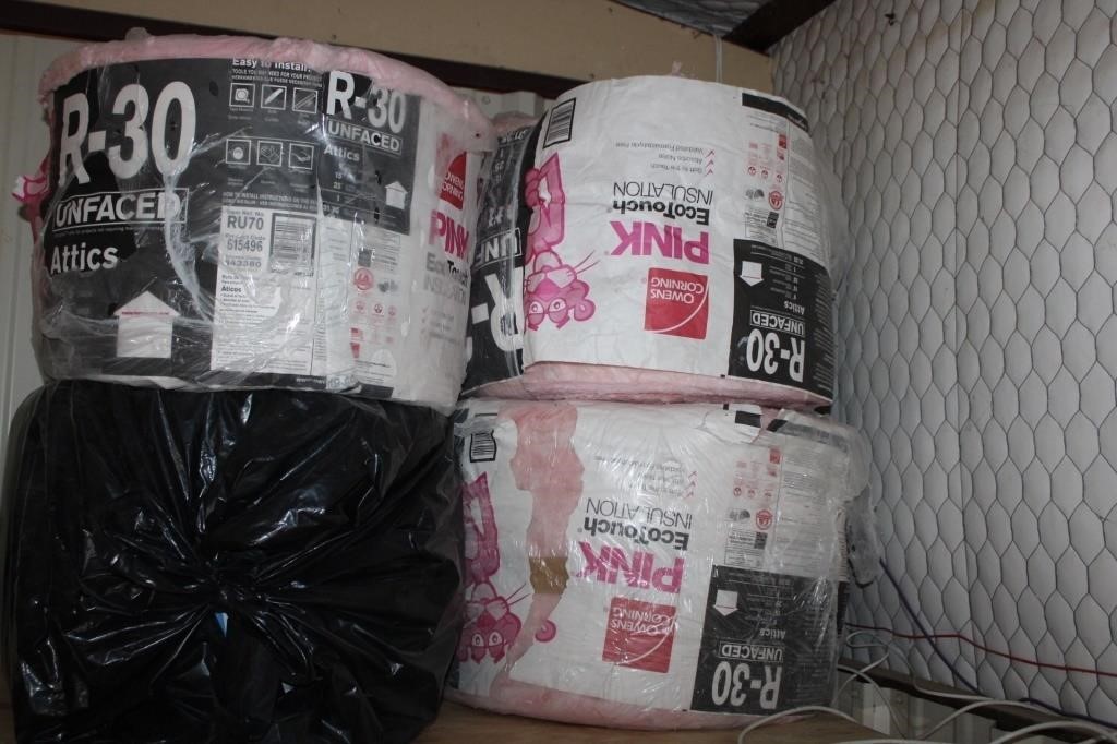 R -30 Insulation 4 Rolls