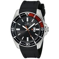 Invicta Men's Pro Diver Black & Red Bezel Watch