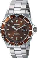 Invicta 43MM Men's Brown Dial Stainless Watch