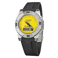 Tissot Men's Quartz Yellow Dial Black Watch