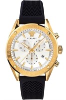 Versace Men's V-Chrono Gold Black Quartz Watch