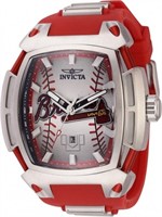 Invicta Men's Red MLB 53mm Quartz Watch
