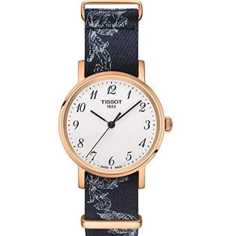 Tissot Women's Black Gold Tone Quartz Watch