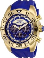 Invicta Mens Speedway Scuba Blue Gold Quartz Watch