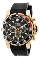 Invicta Men's Pro Diver Gold Tone Black Watch