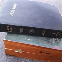 The Holy Bible KJV Edition in Wooden Box