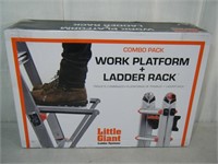 Brand new Little Giant Work Platform + Ladder rack