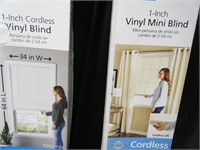 2 count new 34"x 64" cordless Blinds White