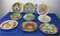 9 Collector Plates: Little Boy Blue, Little Miss