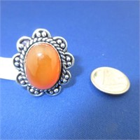 Red Onyx Ring Size 6
