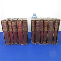 11 Vintage Leather Books From 1940's: Jane Austen,