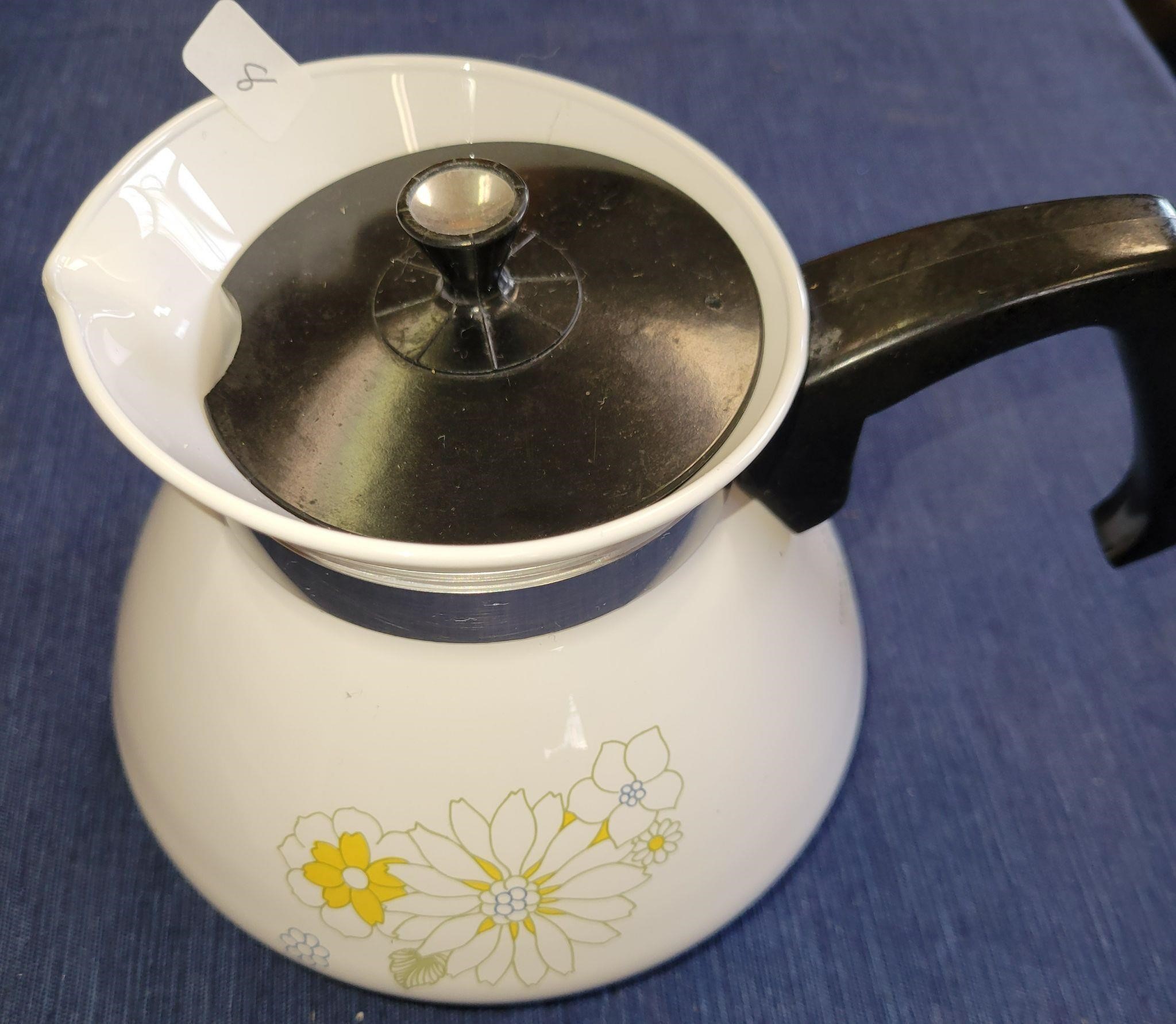 vintage corning ware 6 cup kettle NEW