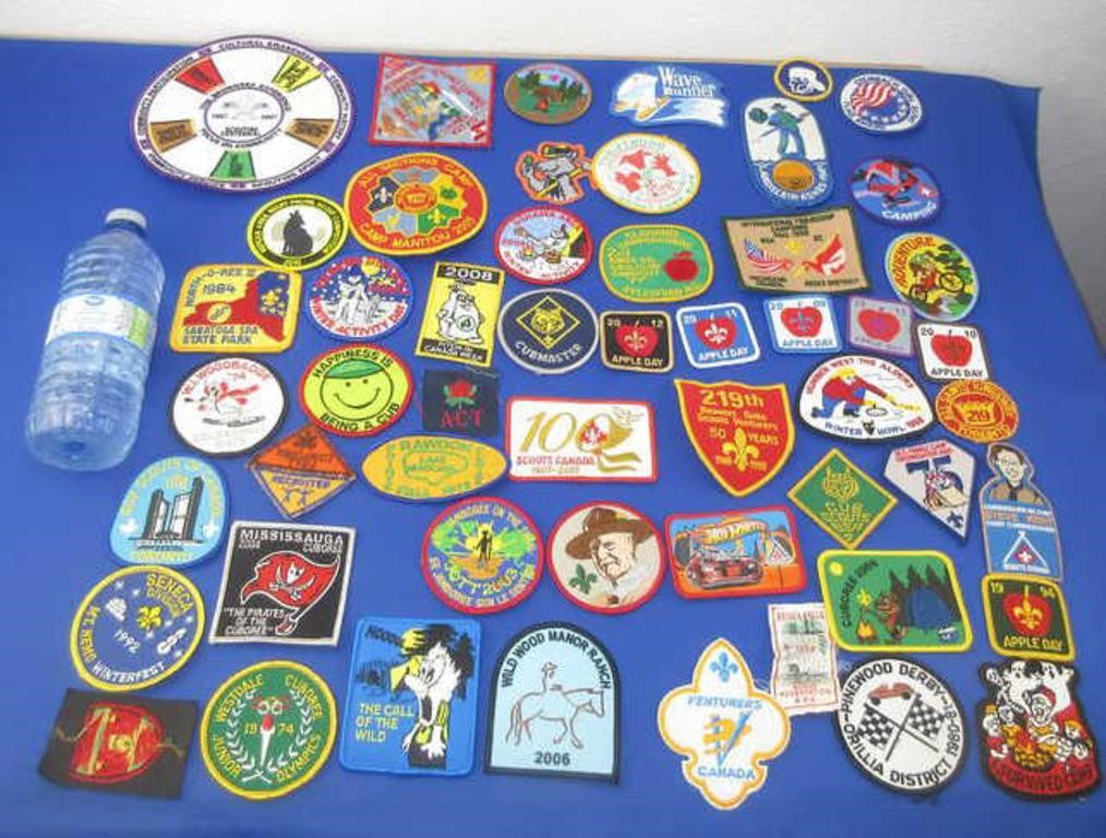 52 Boy Scout Patches - Many interesting Patches