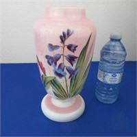 Victorian Hand Painted Vase 9.75" High