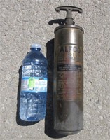 Vintage ALFCO Brass Fire Extinguisher 13” Long