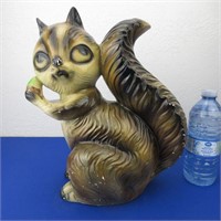 Chalkware Squirrel Bank - Old Carnival Prize
