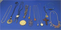 11 Vintage Necklaces & 2 Pendants