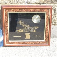 Spitfire MK 1 Collage Clock By Ken Broadbent