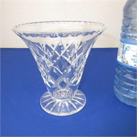 Signed Stuart Crystal Pedestal Vase