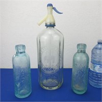 Jersey Creme Co. Toronto Seltzer Bottle 13" H,