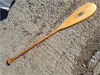 Canoe paddle with salmon fly insert 52"