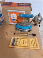 Vintage Coleman #4-A self heating iron orig box